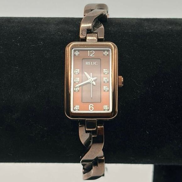 Y2K Brown Relic Twist Watch - Picture 1 of 5